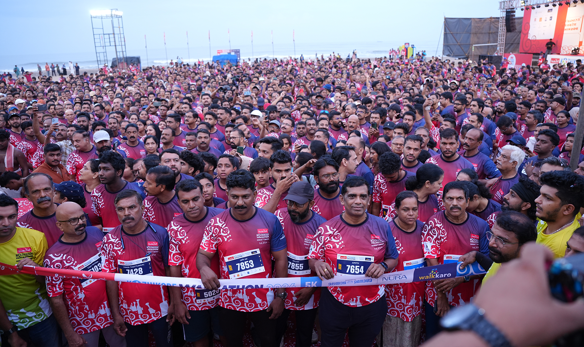 Flag off for the 5K walk